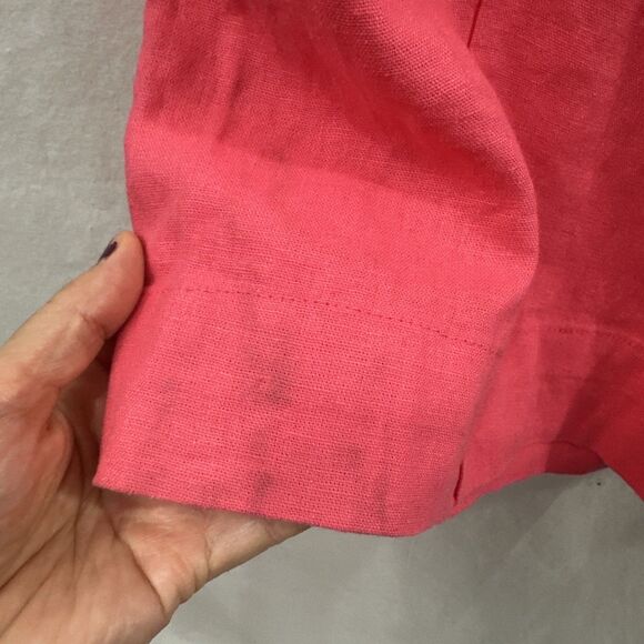 A New Day Coral Linen Wide Leg Pull On Drawstring Pants Womens Size S Beach - Picture 7 of 14